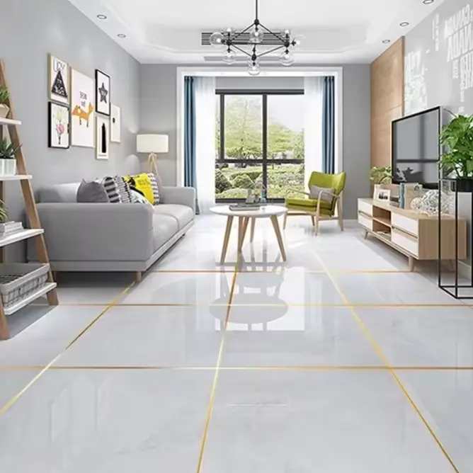 (১ পিস কম্বো সেট ) Golden color 166 Feet Self-Adhesive Waterproof Tile Gap Tape for Floor & Wall Sealing - Image 7