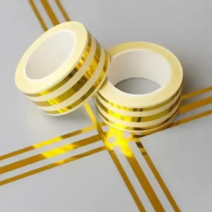 (2 পিস সেট) Premium 3-Line Luxury Gold Waterproof Self-Adhesive Tiles Decor & Gap Sealing Tape