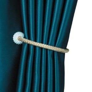 Golden  Luxury Magnetic Curtain Tie Backs (সোনালী 2 পিস সেট) | লাক্সারি পর্দার বাঁধন !